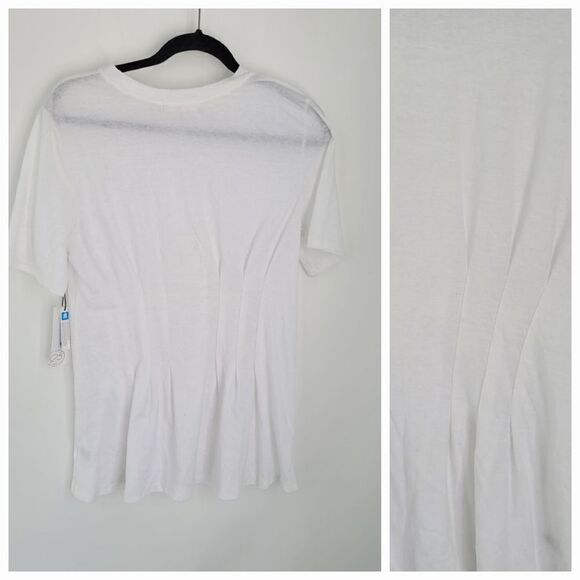 Treasure & bond white tee with gathered waist - Picture 1 of 11